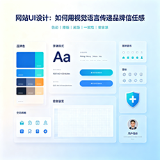 温宿建站-网站UI设计：如何用视觉语言传递品牌信任感